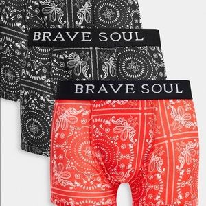 Brave Soul men’s boxers with paisley print. Sz. Large.